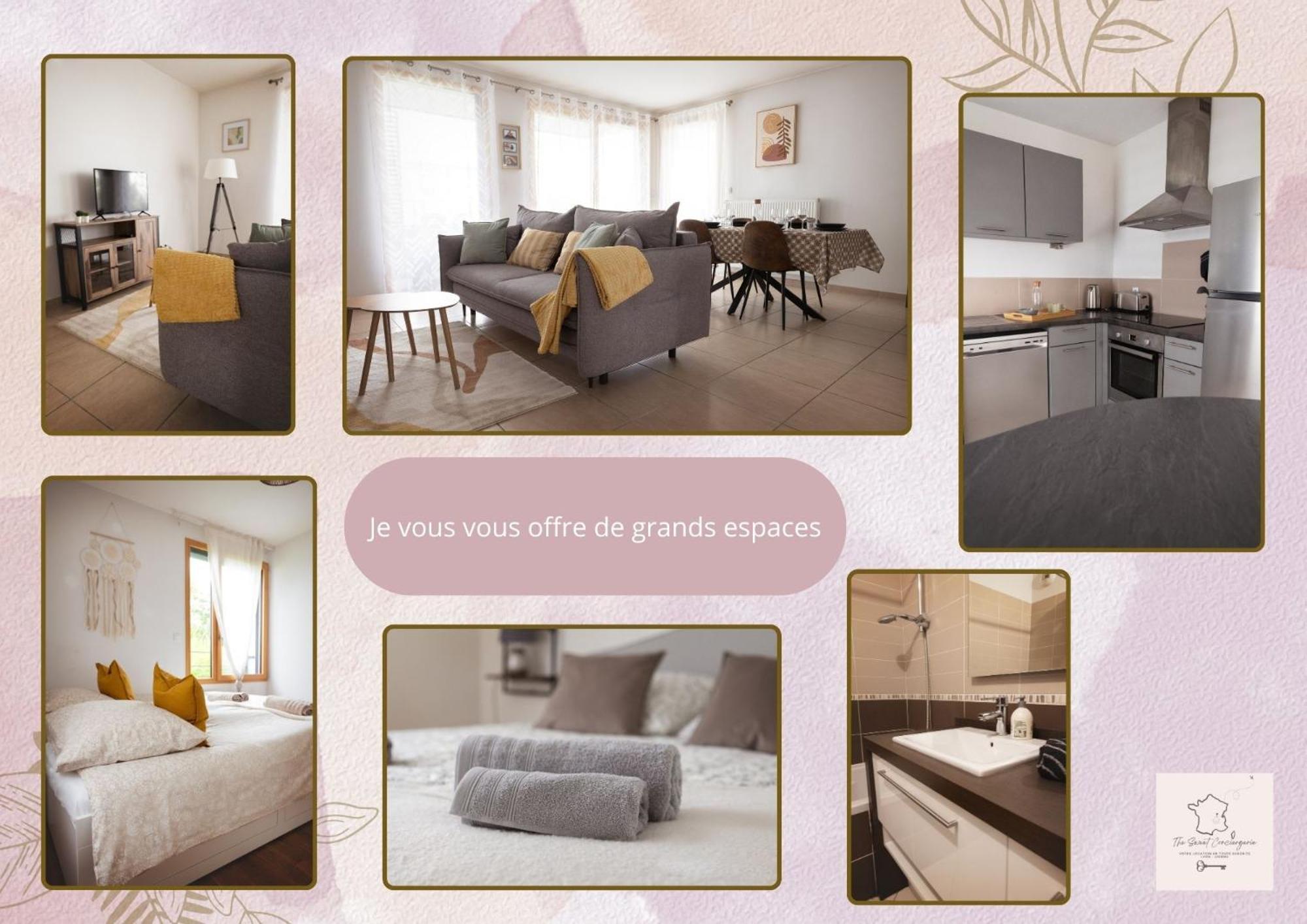 Appartement Le Joliot Curie 4-6 Personnes A Lyon - Eurexpo - Ldlc Arena - Groupama Stadium - Eurexpo *