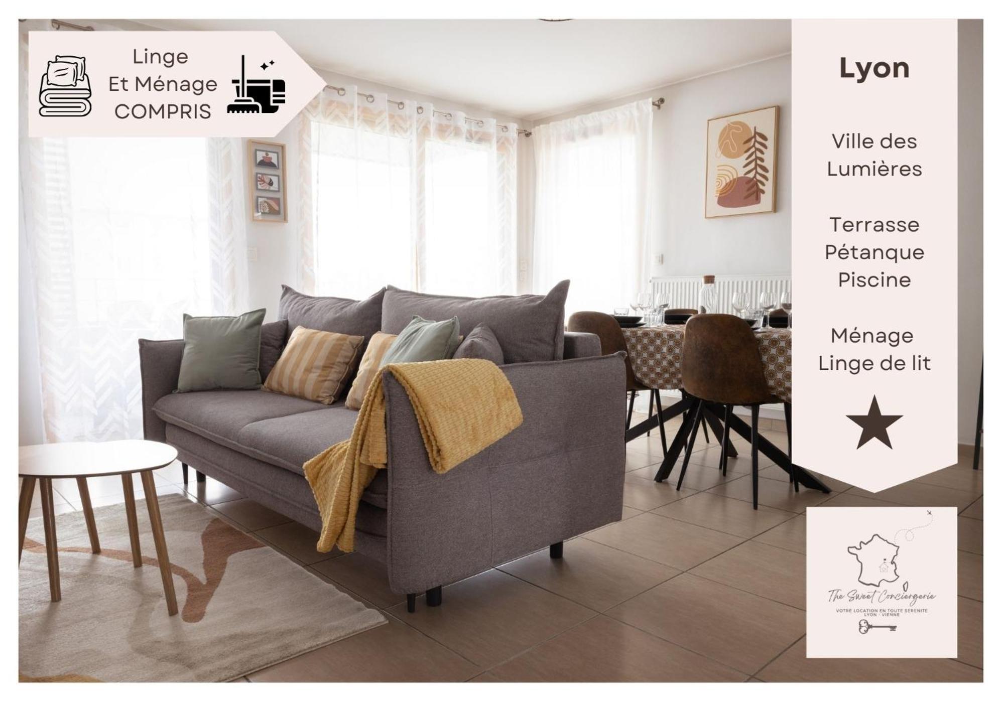 Appartement Le Joliot Curie 4-6 Personnes A Lyon - Eurexpo - Ldlc Arena - Groupama Stadium - Eurexpo Apartment